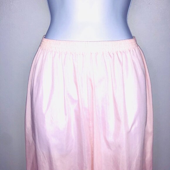 Vintage Komar Womens M Pajama Set Pink White Lace Short Sleeve Top Bottom - Picture 8 of 11